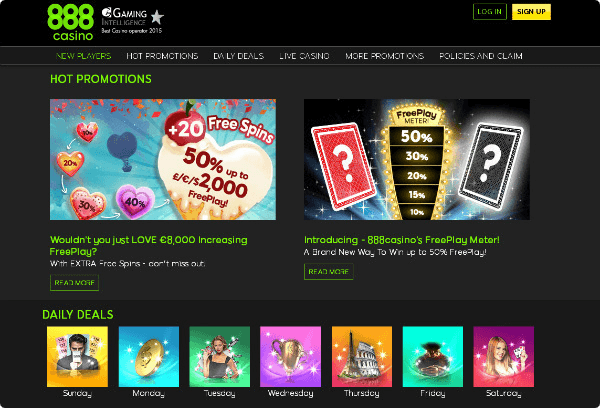 888 Casino Promotions